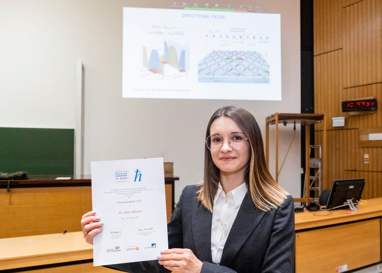 Dr. Zlata Fedorova - mit dem Promotionspreis der Stiftung Physik & Astronomie.
