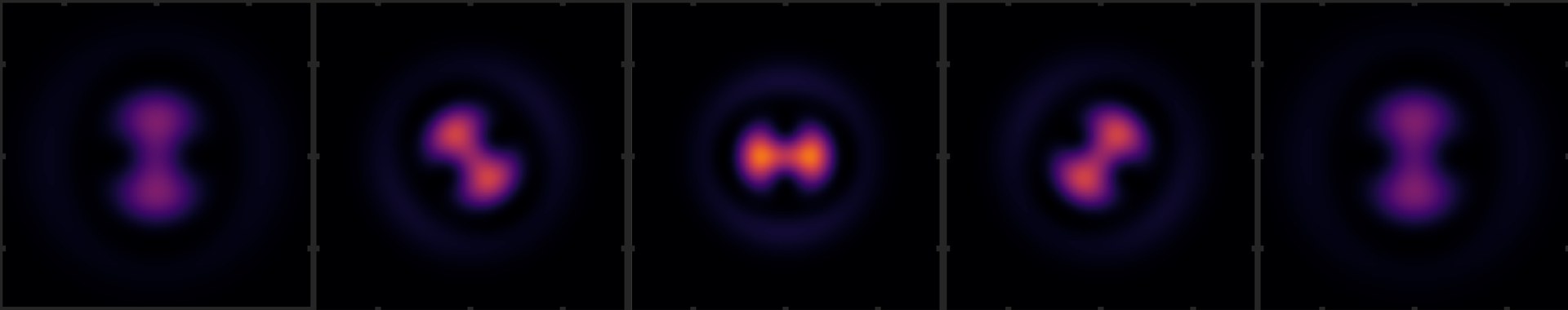 The image of an atom produced by a quantum gas microscope