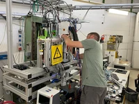 Impressions from the two-week test beam campaign at DESY: