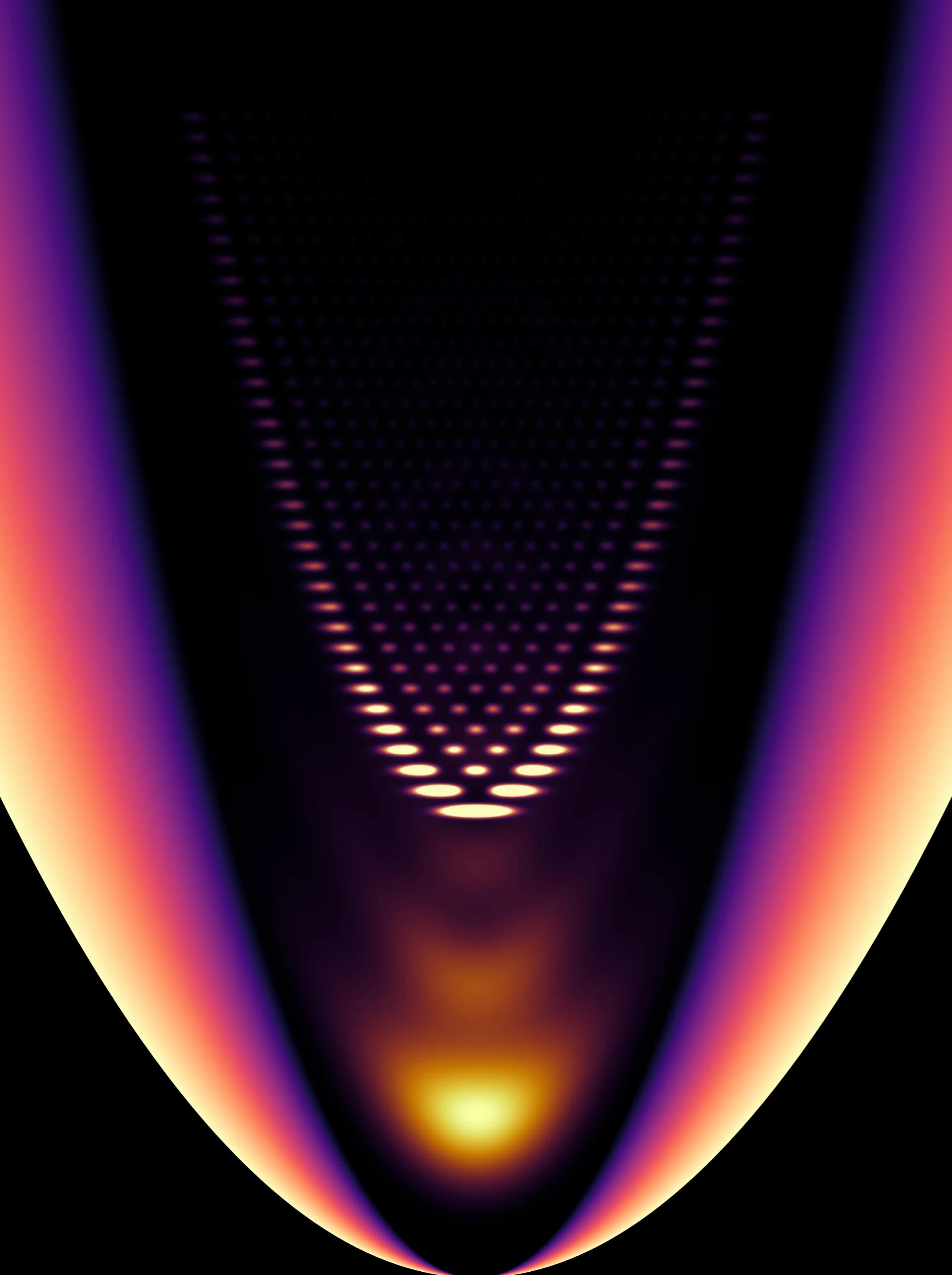The polymers applied to the reflective surface trap the photon gas in a parabola of light. The narrower this parabola is, the more one-dimensionally the gas behaves.
