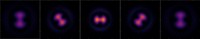 The image of an atom produced by a quantum gas microscope