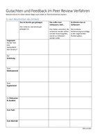 Vorlage Gutachten Peer Review