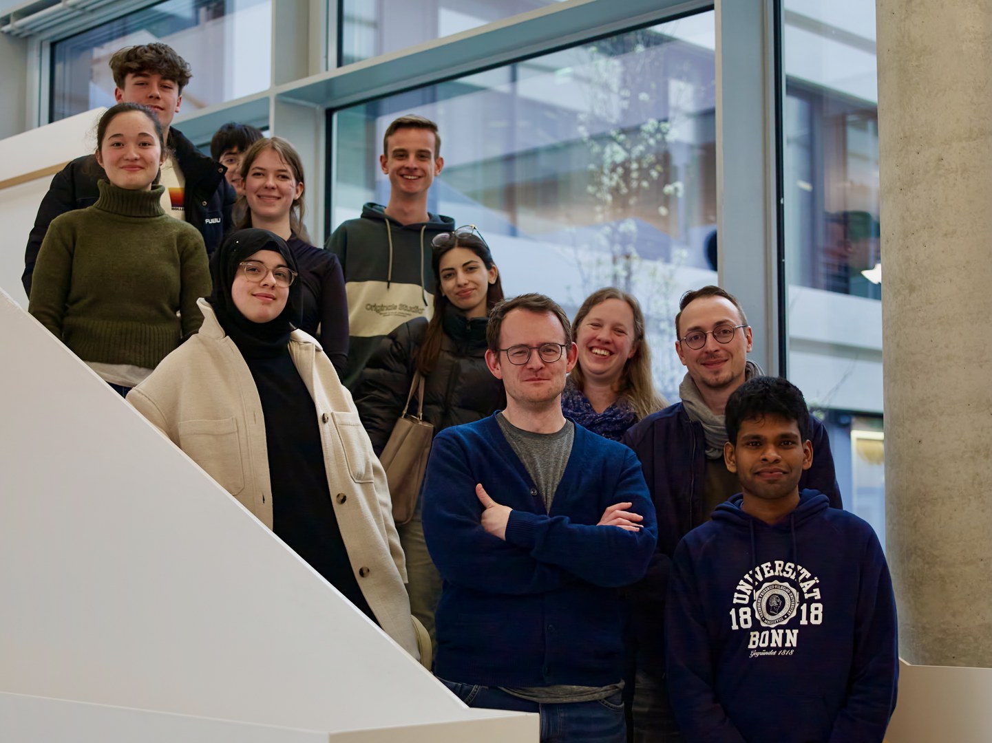 Schüler*innen bei der Belle II International Masterclass im Forschungs- und Technologiezentrum Detektorphysik der Uni Bonn