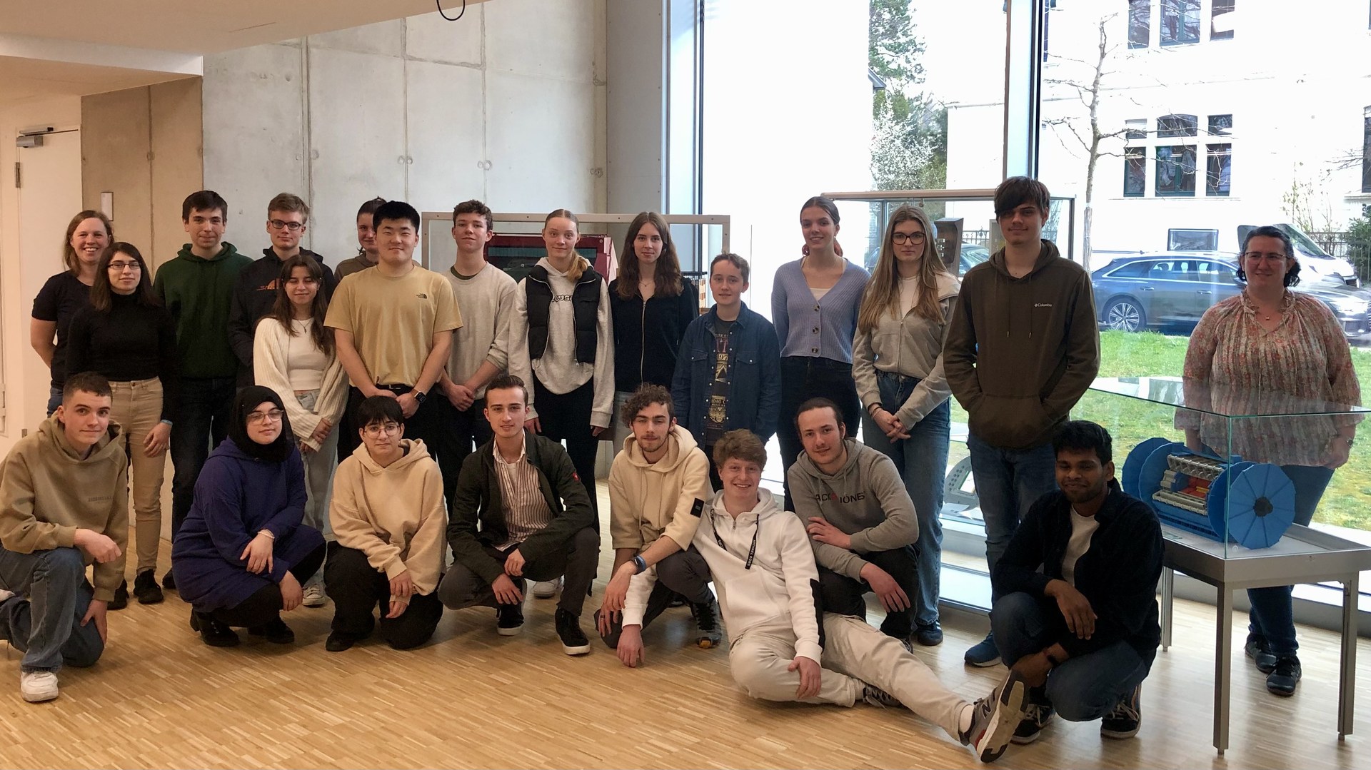 High school students at the ATLAS International Masterclass 2024 in the Research and Technology Centre for Detectorphysics