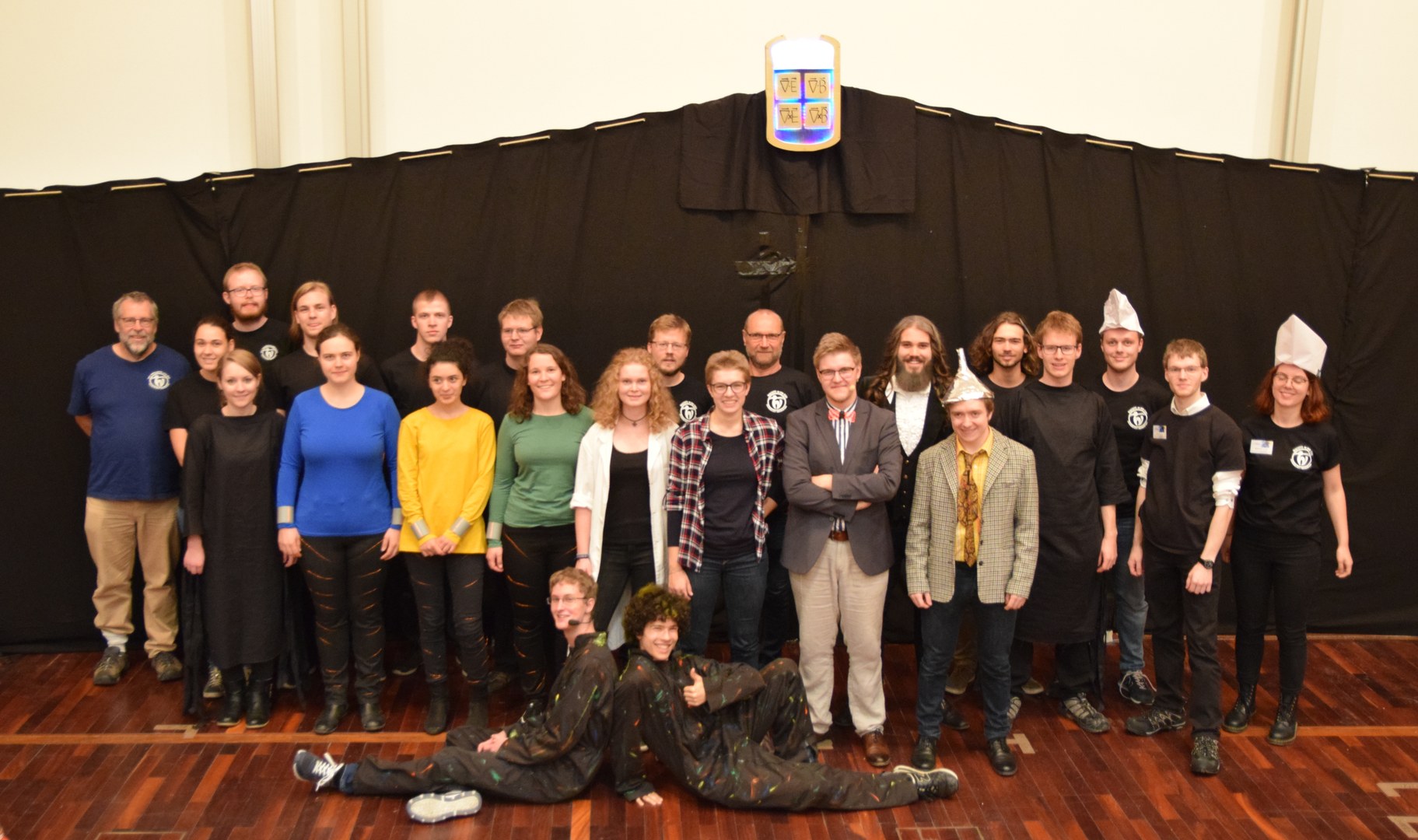 Nachts in der Uni - Gruppenfoto